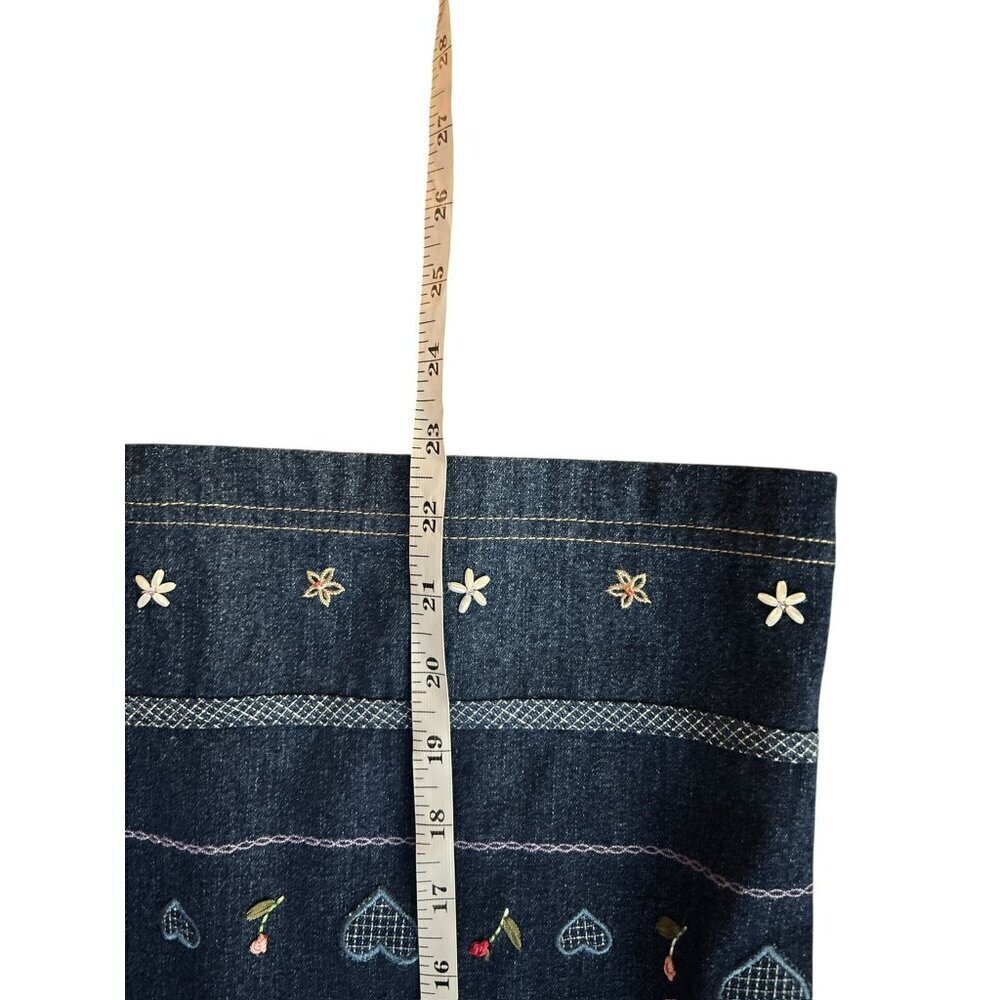Vintage Koret City Blues Women's Medium Embellished Denim Top - Picture 7 of 7